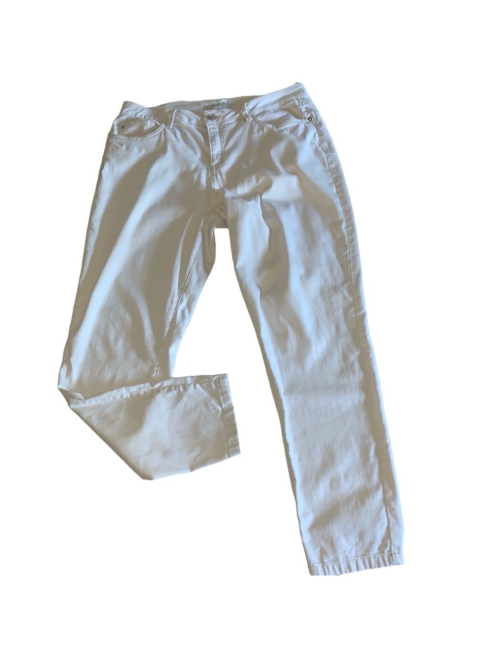 Women's Cleo Petite Jeans, Size 10, off white
